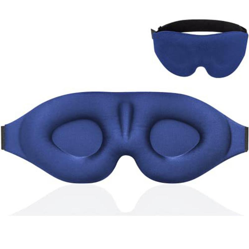 Unisex 3D Sleeping Eye Mask Soft Tiredness Relief Natural Sleep Blindfold Eye Cover Skin Care Tool for Comfortable Rest