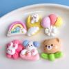 Cute Cartoon Rainbow Bunny Balloon Resin Accessories For Diy Hair Accessories And Phone Cases