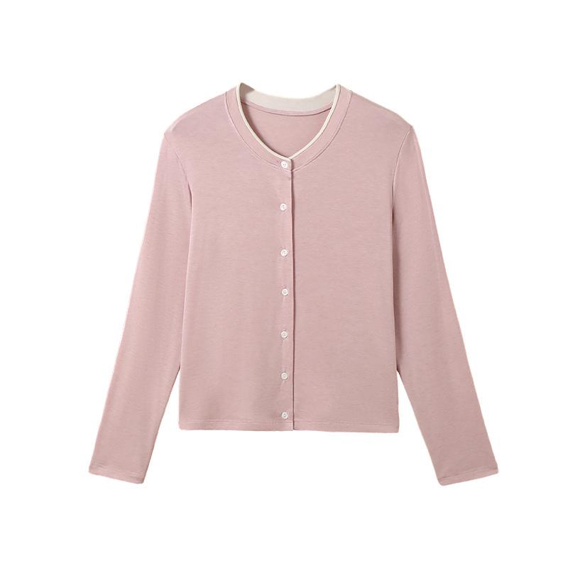 Spring and Summer Button-down Base Layer Women's New Versatile Cardigan, Slimming Long-sleeved Knitted Sweater