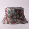 Digital printing small edge bucket hat spring and summer double-sided can wear outdoor sunshade basin hat spot