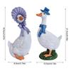 Resin Duck Figurine Decor Garden Courtyard Pot Suitable Ornament
