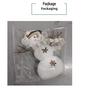 Creative Christmas Snowman Figurine with Dwarf Hat - Festive Desktop Decoration Ornament