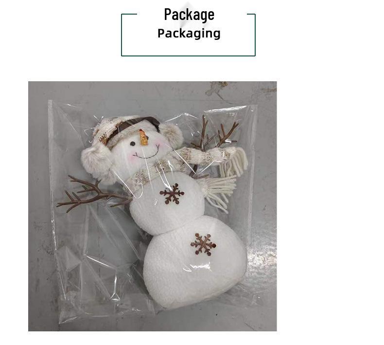 Creative Christmas Snowman Figurine with Dwarf Hat - Festive Desktop Decoration Ornament