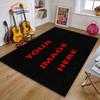 Crystal velvet carpetDIY Pictures Custom Carpet fashion3D Printing Playroom and Bedroom Plush rug Non-slip  Soft Mat Bed Area