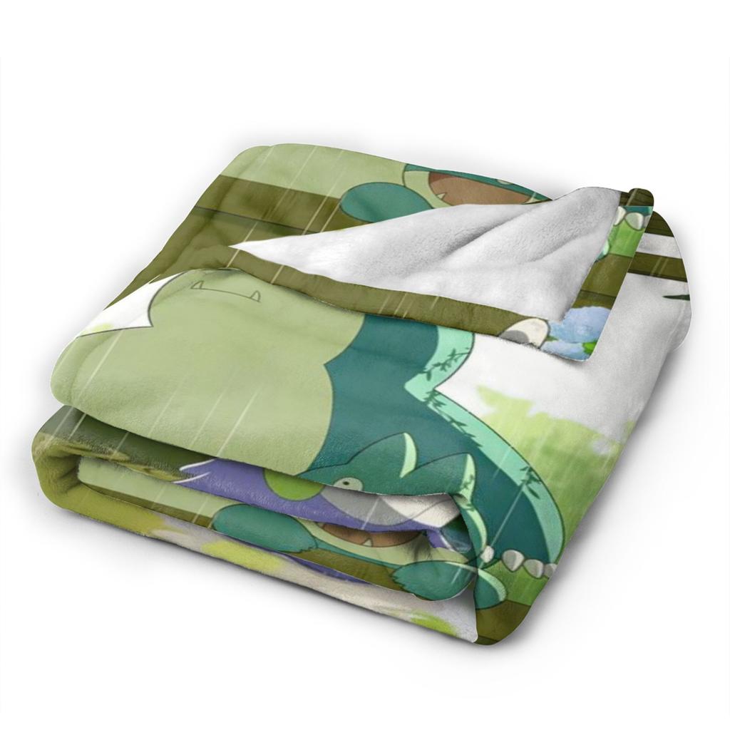 Snorlax Monster Blankets Ultra-Soft Coral Fleece Plush Comfortable Gifts Throw Blanket Plush Thin Quilt
