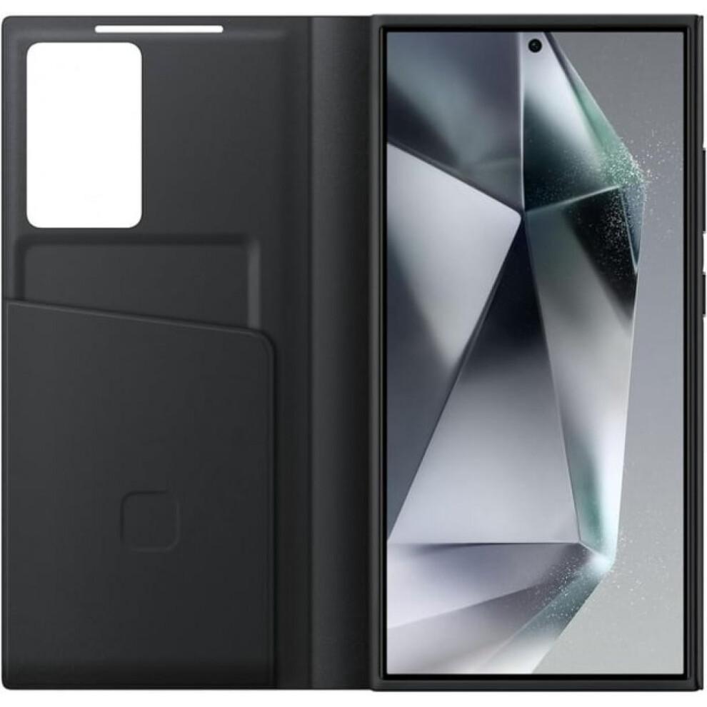 Custodia a portafoglio Smart View protettiva ufficiale per Galaxy S23 Ultra, Nera