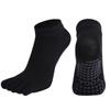 Fünf-Finger-Yogasocken aus gekämmter Baumwolle für Damen, rutschfeste, professionelle Pilatessocken für den Innenbereich, Tanz, Fitness, Sportsocken aus Silikon