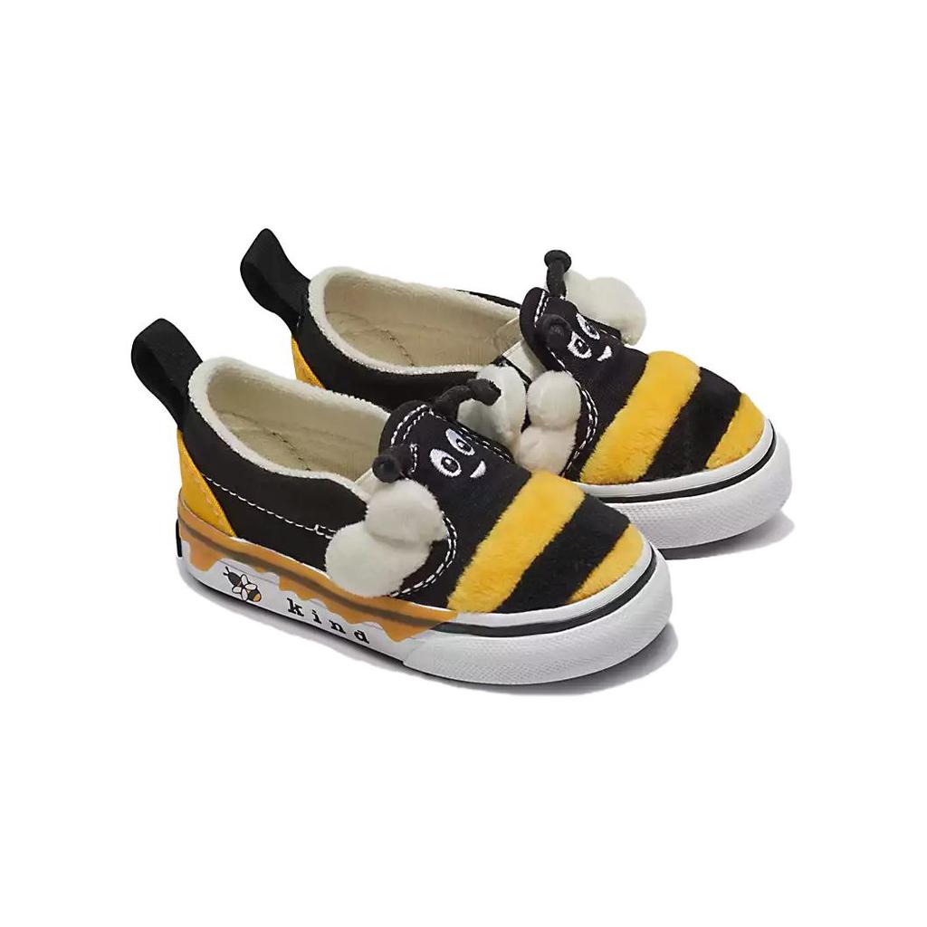 Vans Classic Slip-On Toddler Bee Baby Sneakers Black Yellow VN000CMQY23