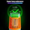 Solar LED Mosquito Killer Lamp Harmless Electric Shock Insect Trap Eco-Friendly Waterproof with Hook for Outdoor Summer Use