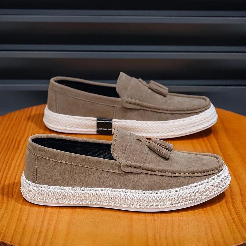 Lightweight Men Casual Shoes Lazy Shoes Male Breathable Slip-on Suede Mens Driving Shoes Comfortable Loafers Moccasins Zapatos