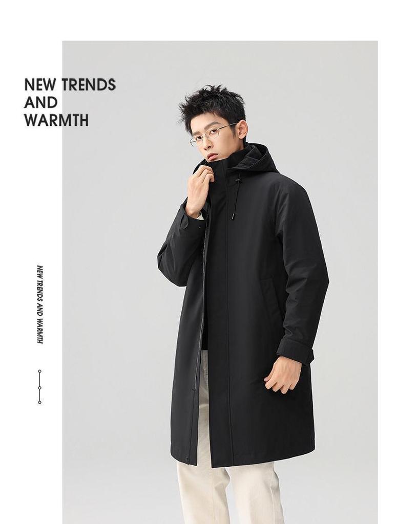 Men's Lightweight Hooded Goose Down Windbreaker 