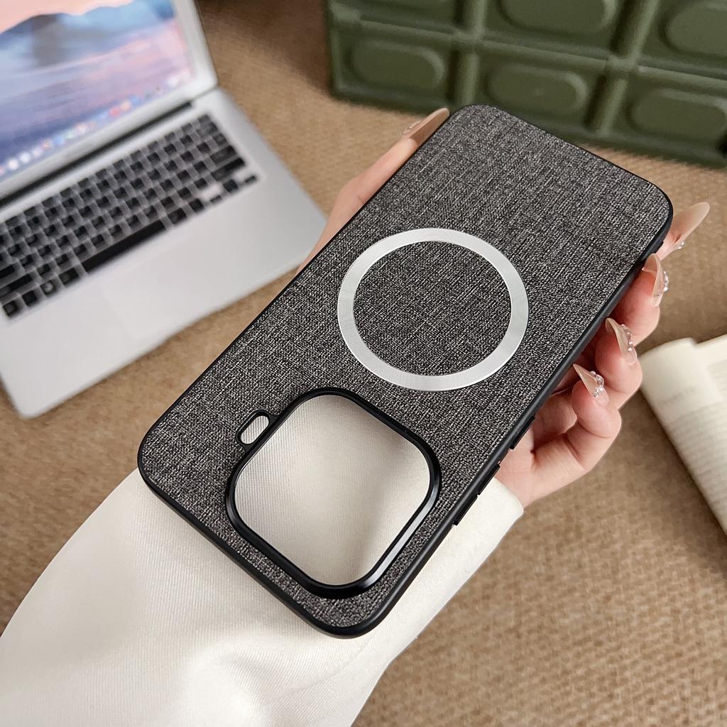Pour Xiaomi 17T/17T pro coque Luxe Tissu Magnétique Givré Bord Doux couverture Pour Mi Xiaomi 17T pro Choc Pare-chocs Funda