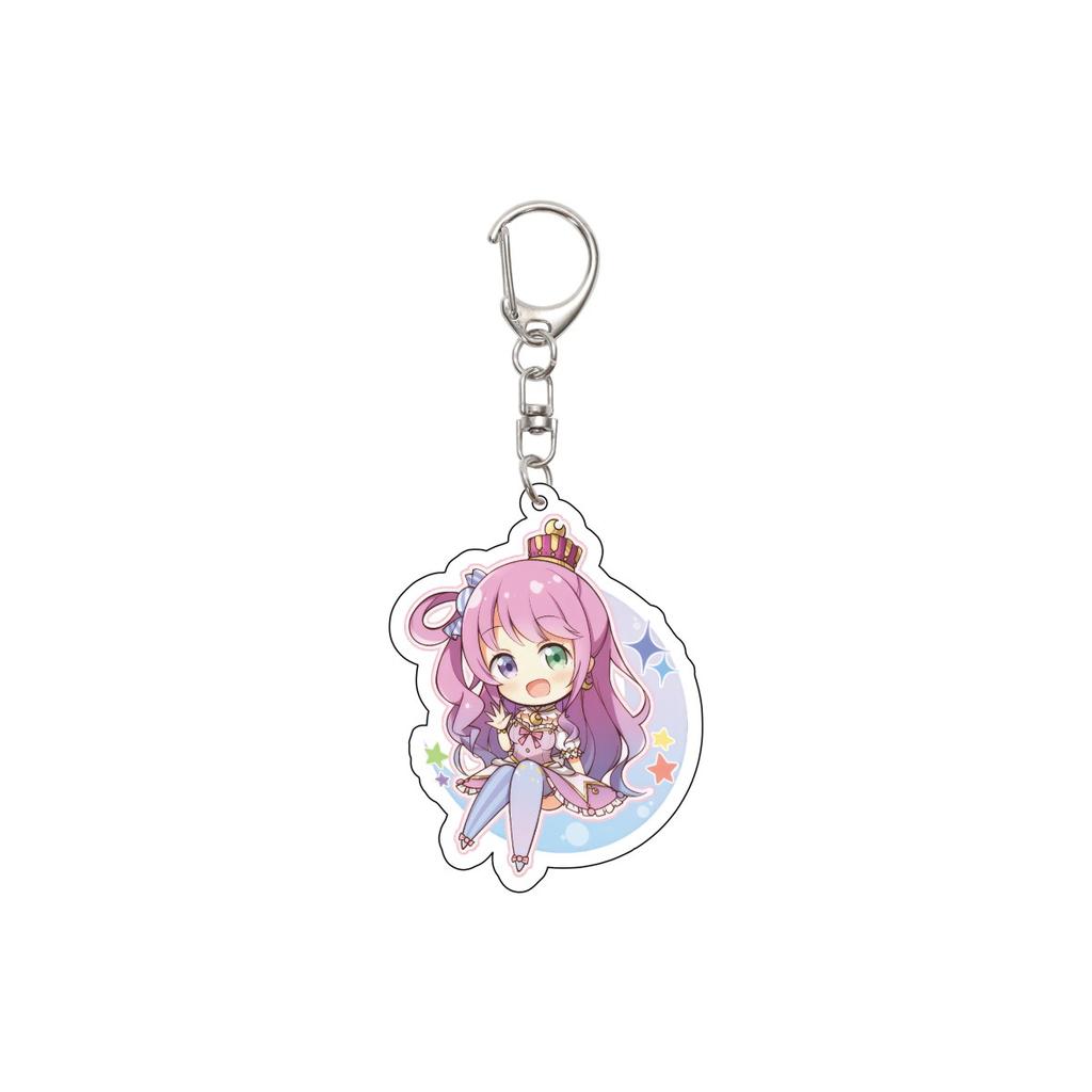 55MM Anime Hololive Keychain Hoshimati Suisei/Natsuiro Matsuri/Akai Haato Key Chain Acrylic Model Plate Christmas Gifts