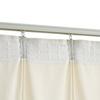 Blackout Curtain - vidaXL - Cream Velvet - 290x245 Cm - Washable - Metal Hooks