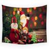 Christmas Santa Claus Decorative Print Pattern Tapestry Home Living Room Bedroom Wall Decoration Background Fabric Tapestry