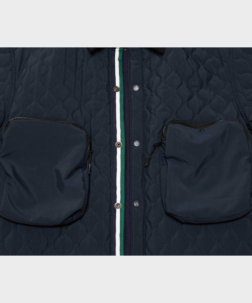 Ffeff Studio Round Quilted Trucker Jacket (Navy)