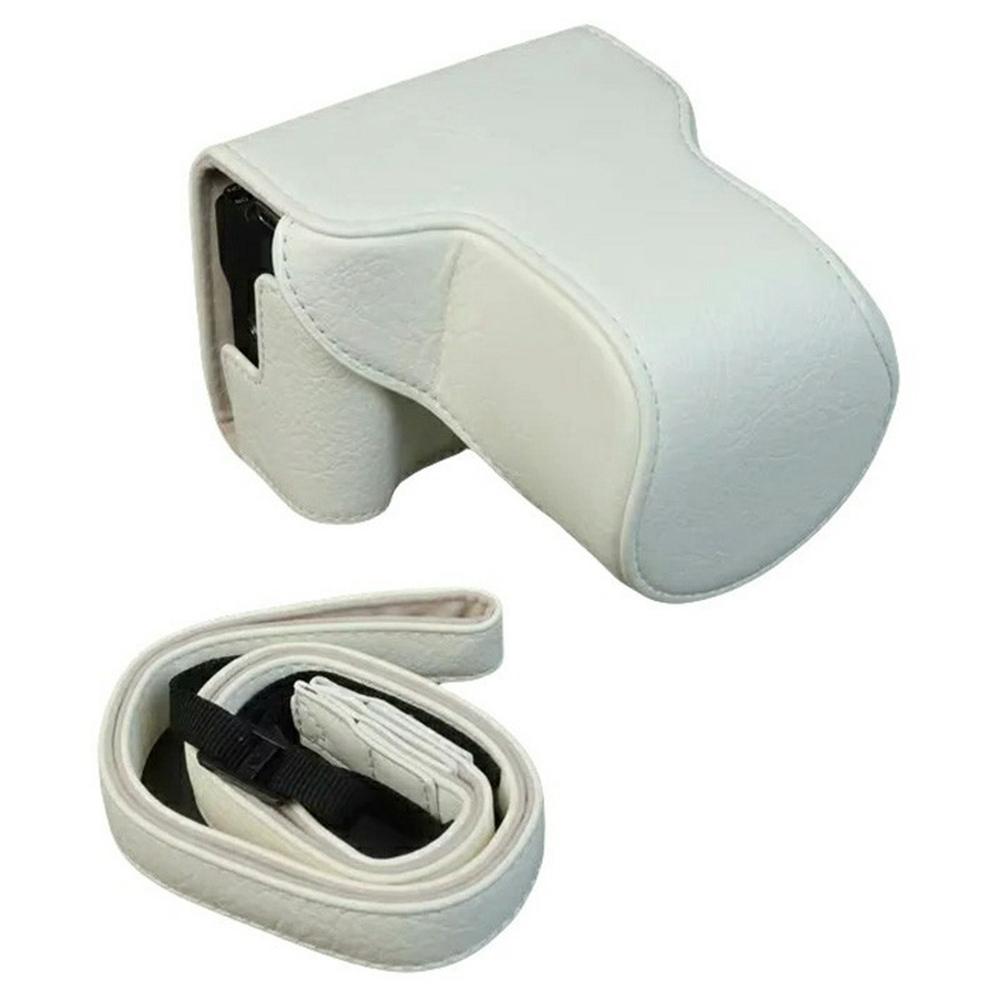 For Canon EOS R50 V Camera Case Buffalo Texture Leather Protective Cover Without Battery Opening