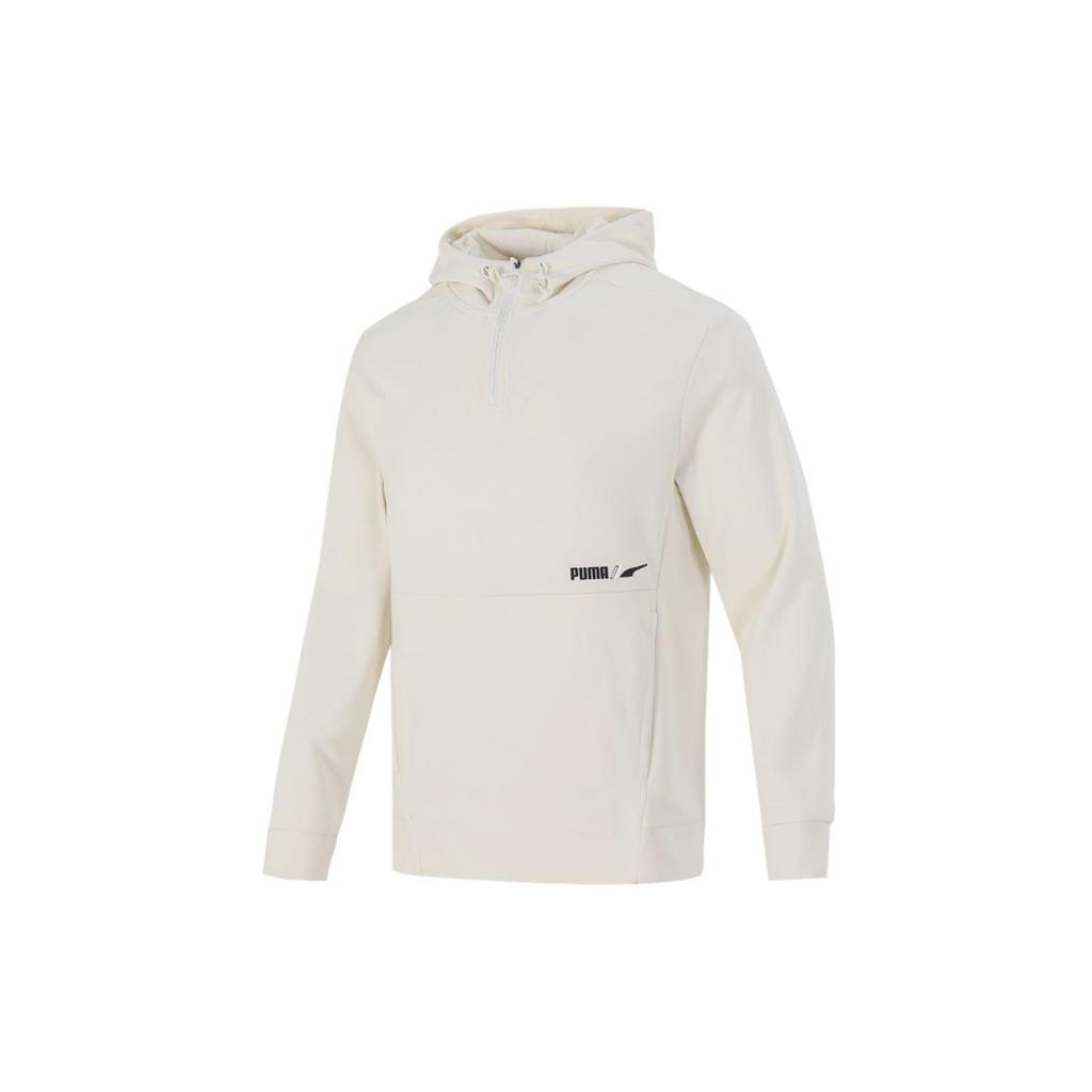 PUMA Sweatshirts Men's Ecru Hooded Moderate Regular 846535-73