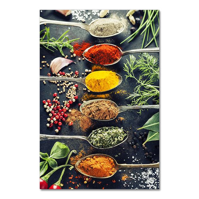 Кухня тема смесь трав и специй холст картины плакаты и принты Cuadros настенные художественные картины для ресторана декор столовой 20x30cm
