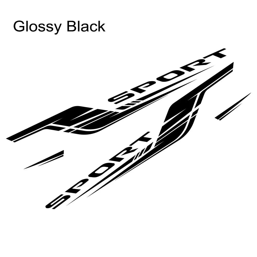 2PCS Car Door Side Stickers Waterproof Vinyl Decals Self-adhesive PVC Car Body Decoration Stickers Accessories For Honda Type-R