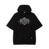 Ev Emblem Unison Oversized Short Sleeve Hoodie (Black)