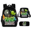 High-Quality Cartoon Themed School Bag Featuring Plants Vs. Zombies Characters