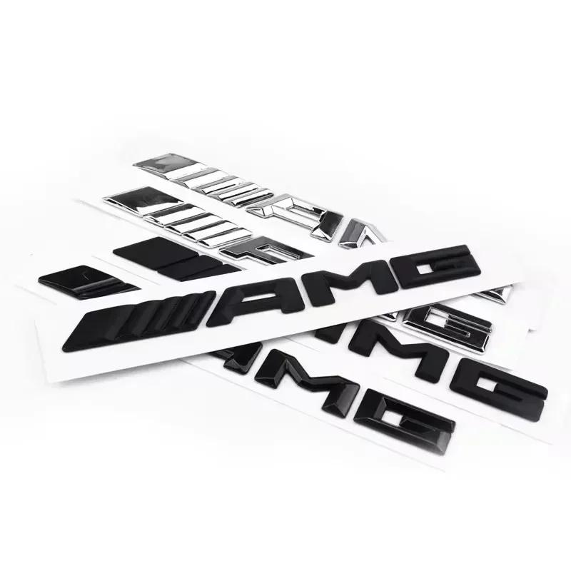 ESU5 Metal Car 3d Rear Letter Emblem Trunk Babg Body Sticker For Mercedes Benz AMG W204 W205 W203 W211 W212 W213 W201 W210 W124 W108