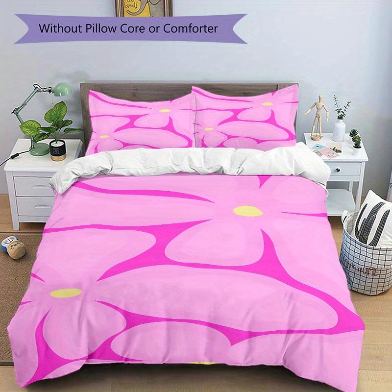 3pcs Floral Pattern Bedding Set, Ideal for Home Use, Suitable for Bedroom Decor (1*Duvet Cover + 1/2*Pillowcases, No Core) yy250821238
