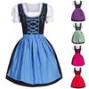 Women Dress Oktoberfest Dirndl Lace Up Festival Costume Cosplay Party Dresses