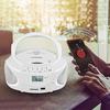 Gelielim Portable CD Player, FM/AM Radio, Built-in Dual Speakers, CD/SD/MP3/USB/AUX Outlets, Battery-Powered, LCD Display, 3.5mm Earphone Jack, Boombo