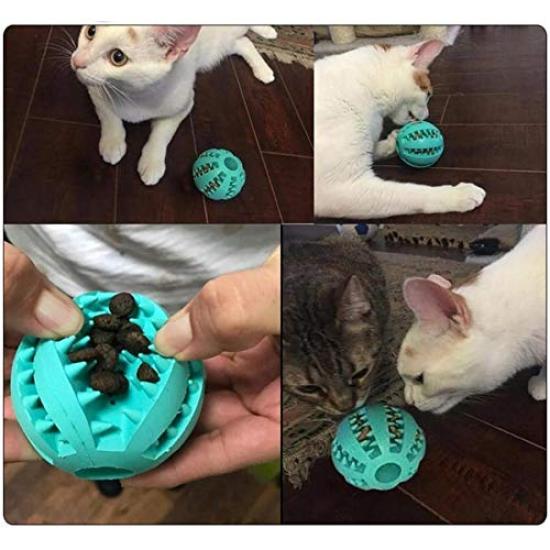 MixMart Gryzak dla psa Szczoteczka do zębów Zestaw gryzaków z przysmakiem Zabawka edukacyjna dla kota Zabawka, Piłka, Piłka, 2, Guma, Miska, Piłka, Zabawka,