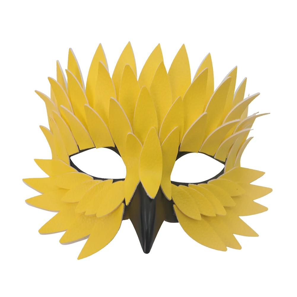 Costume Party Fun Bird Beak Mask Festival Mask Half Face Feather Mask Bird Beak Mask Lightweight Felt Material