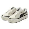 Puma Suede Mayu Tc Thick Sole Low Top Sneakers Women Sneakers Ivory Black 385234-02
