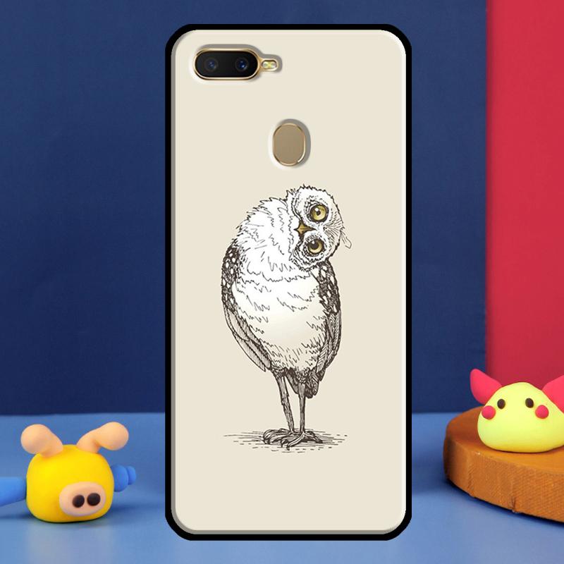 Fashion Cartoon Owl Case For Oppo A16 A76 A96 A58 A78 A98 A5 A9 A91 A15 A17 A77 A52 A72 A74 A94 A54S A57S Cover