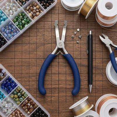 Stainless Steel Jewelry Making Pliers Round Nose Beads Grabbing Pliers Jewelry Making