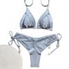 1011 European and American New Bikini, Solid Color Swimsuit, Beach Sexy Women's Swimsuit