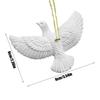 4PCS Friendship Pigeons Christmas Decoration Resin White Peace Love Joy Bird Decoration Christmas Tree Bird Ornaments