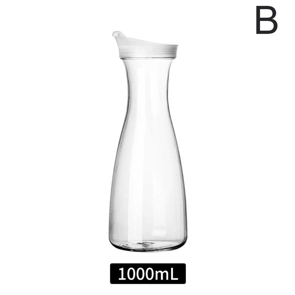 600ml/1600ml Plastic Water Jug Transparent Juice Tea Milk Large Capacity Bar Party Wine Beer Bottle Kitchen Drink Storage Pot