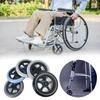 5Inch Wheelchair Front Castor Anti Slip Wear-resistant Solid Tire Wheel Replacement Travelling Trolley Caster