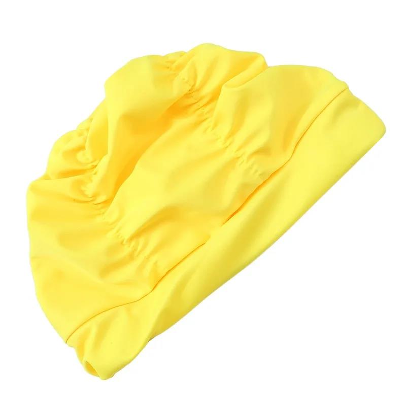 Ready Stocked PU Fabric Protect Ears Long Hair Sports Swim Pool Hat Swimming Cap Free Size for Men & Women AdultsHot Sell