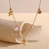 MamacitaSlay Popular Ocean Series Sea Mini Dolphin Starfish Scallop Pendant Thin Chain Necklace stainless steel women's jewelry