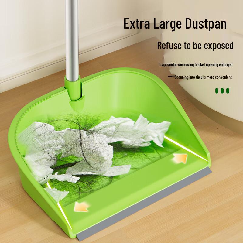 3M Scotch-Brite Integrated Pole Broom & Dustpan Set
