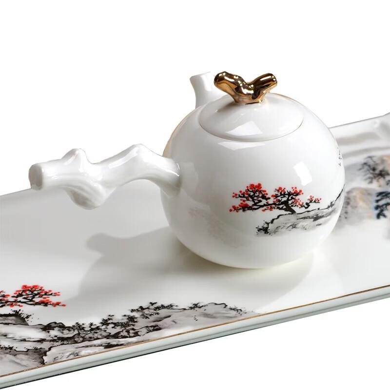 Northern Scenery Ceramic Tea Set