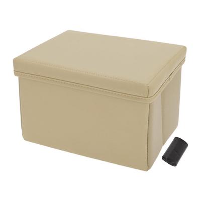 INFINAUTO Foldable Car Trash Multifunctional Car Storage Car Storage Car Storage Storage Trash Can with Large Car Car Convenient PU 1 Large Can, Case,