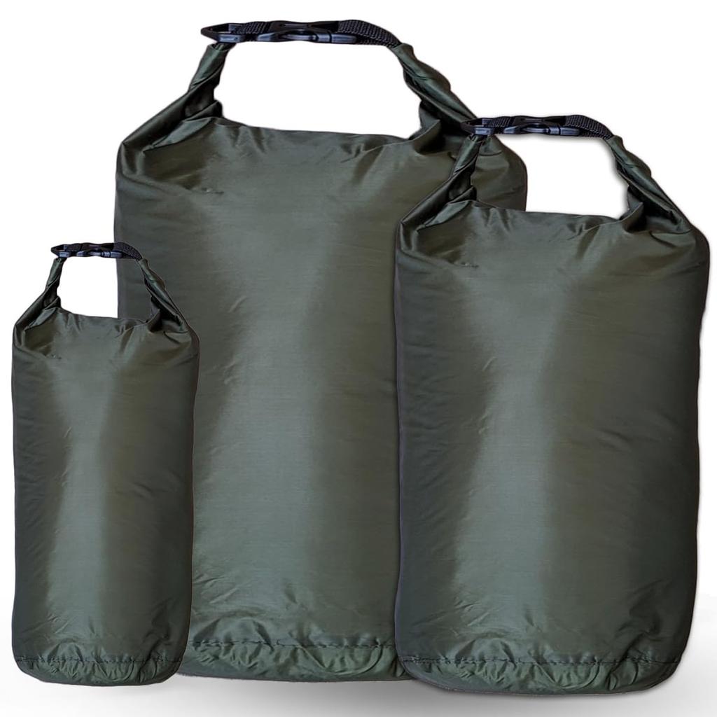 OAKRAFT Dry Bag Waterproof Bag Set 3 Sizes 8L 40L 70L Stuff Sack Waterproof Dustproof Lightweight Outdoor Camping Mountaineering Beach Fishing Pool