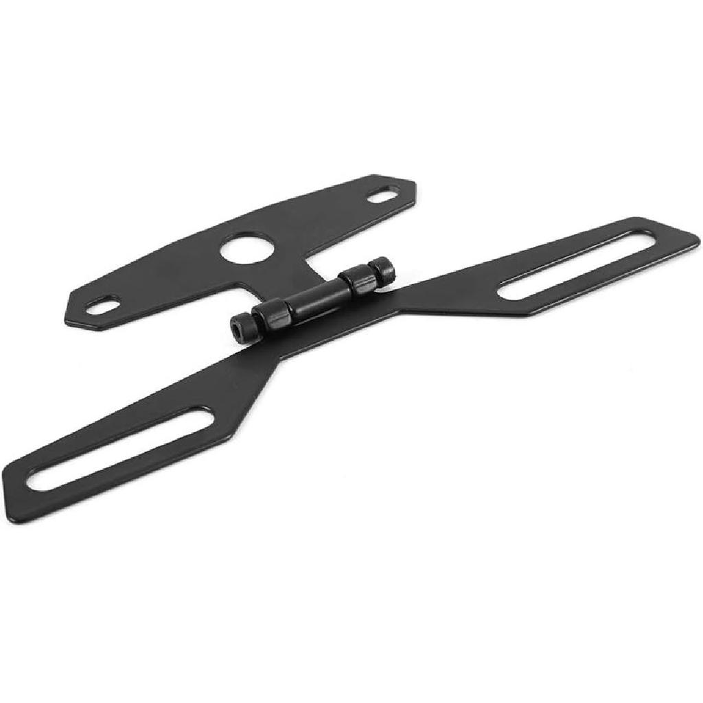 Acouto Motorcycle License Plate Bracket Folding License Plate Tail Brake Light Tag Holder Rear Mini Bracket Mount for Motorcycle ATV Dirt Bike