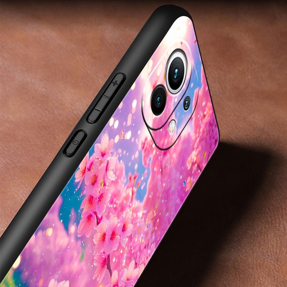 Korean Flower Phone Case Cover for Xiaomi Mi 17 15 14 13 12 11 Ultra 15T 14T 13T 12T 11T Pro Lite 5G Soft TPU Shell Fundas Capas