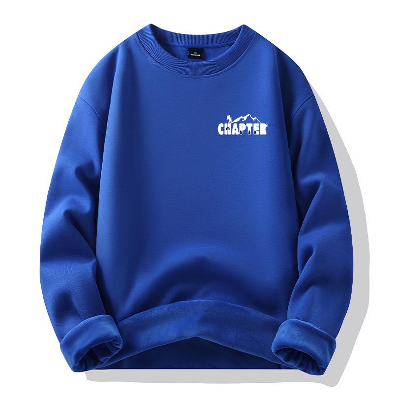 Black padded hooded sweater men's autumn and winter new cotton couple models thickened loose top coat