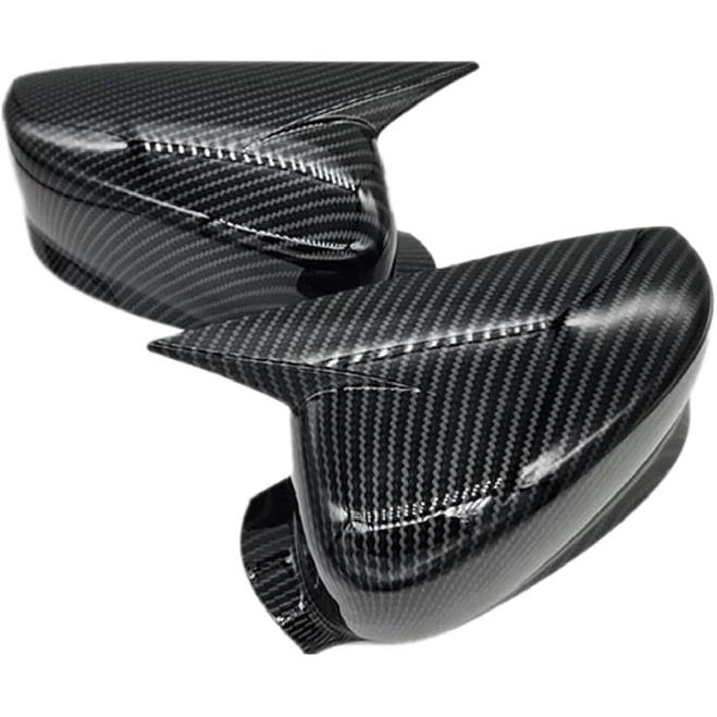 Kompatibel mit Honda Accord 9. Generation 2014 2015-2017 Auto Rückspiegel Seitenspiegel Abdeckung Flügelkappe Außenaufkleber Tür Rückansicht Hülle Verkleidung(Schwarz glänzend)