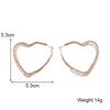 55MM Heart Imitation Pearl Hoop Earrings Big Circle Smooth Women Exaggerated Golden Hyperbole Metal Large Ear Jewelry Gift Aros